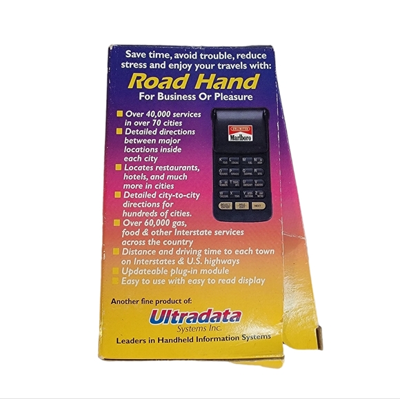 Marlboro Road Hand Vintage Early Hand Held Information Device Pre GPS - Picture 7 of 8